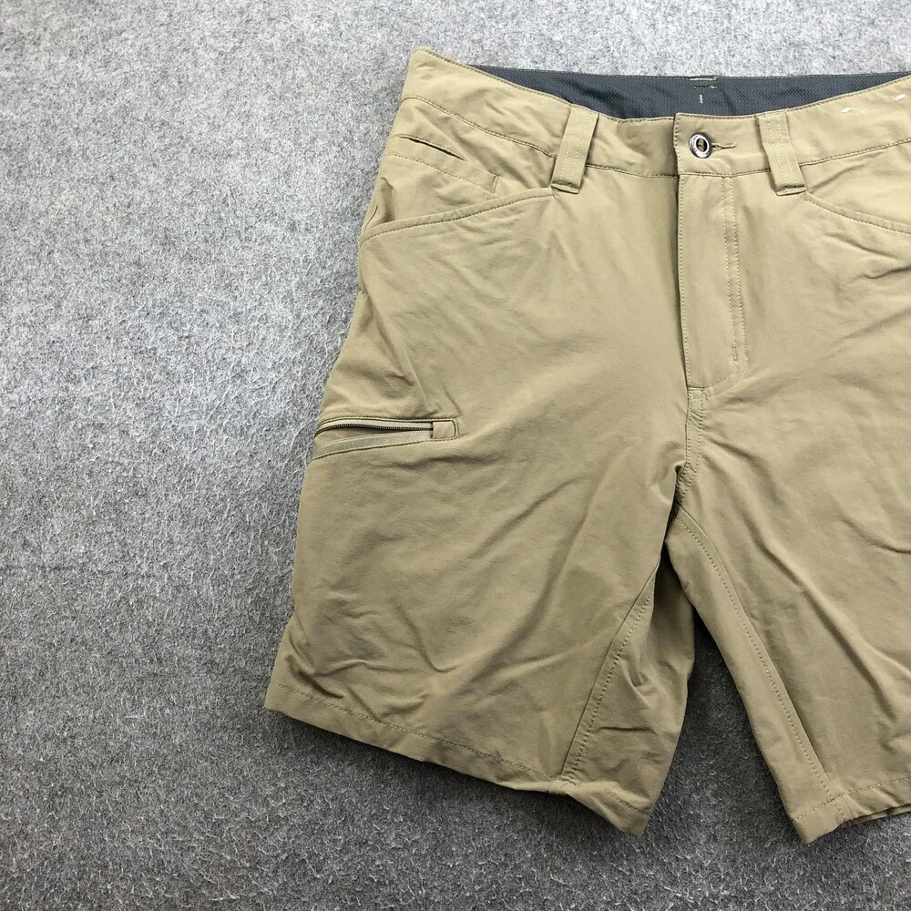 Patagonia Shorts Mens 30 Beige Microfiber 10 Inch Hiking Quick Dry Pockets - Picture 2 of 10